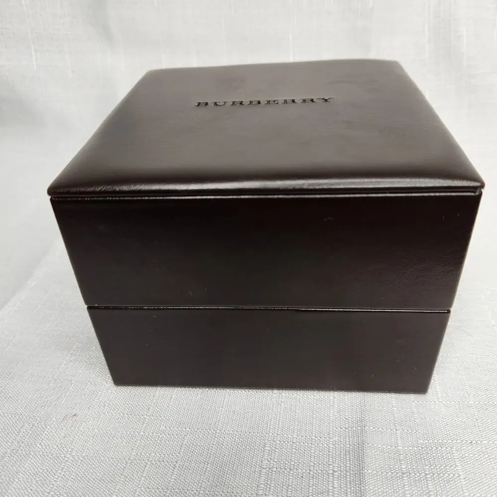 Burberry Empty Box Hinge Lid and Outer Box Square Watch Boxes Vintage
